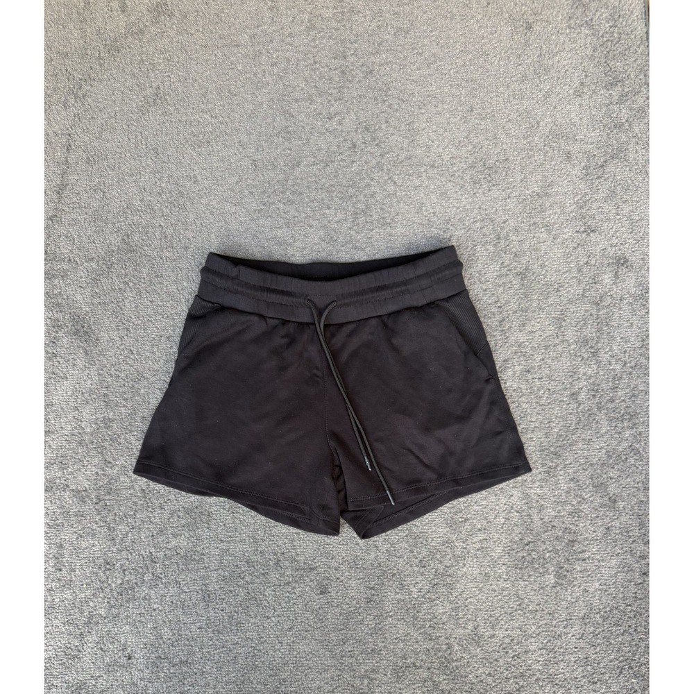 Danskin Womens Black Activewear Shorts Drawstring Pockets Style 4061 Size S